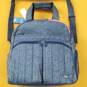 Lug "Boxer" overnight / gym bag in heather gray